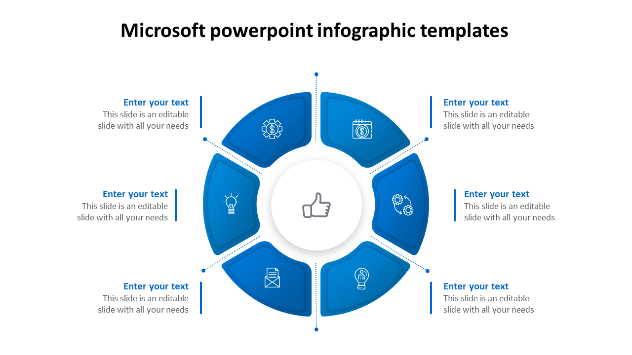 microsoft powerpoint infographic templates-blue
